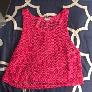 Woven PINK top